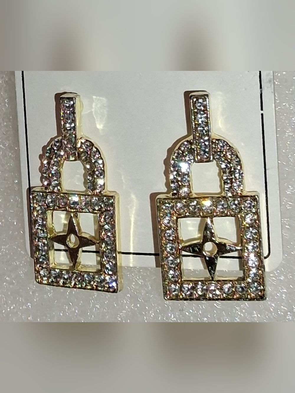 Gold & Crystal Earring